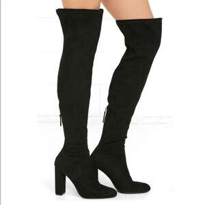 Steve Madden over the knee suede boots